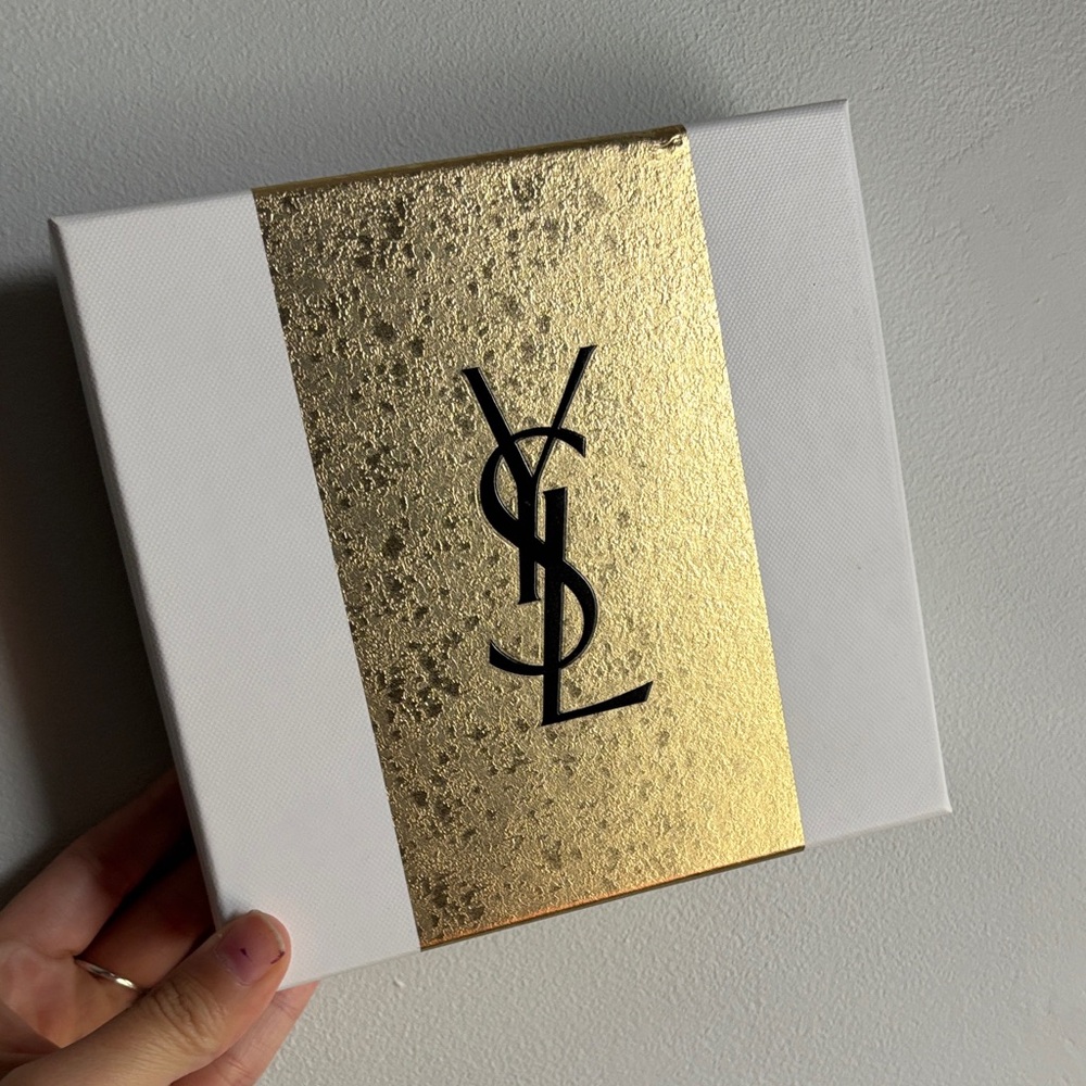 Yves Saint Laurent Black and Gold Canvas box